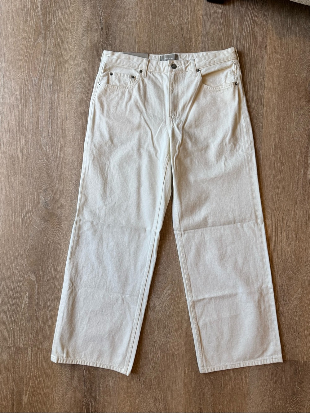 Everlane Off-White Mid-Way Jeans